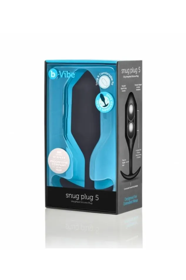 BVibe Anal BVibe Snug Plug 5 Weighted Butt Plug Black