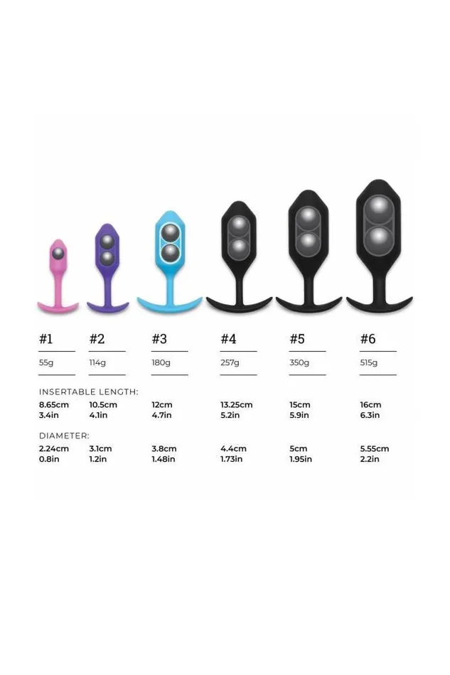 BVibe Anal BVibe Snug Plug 5 Weighted Butt Plug Black