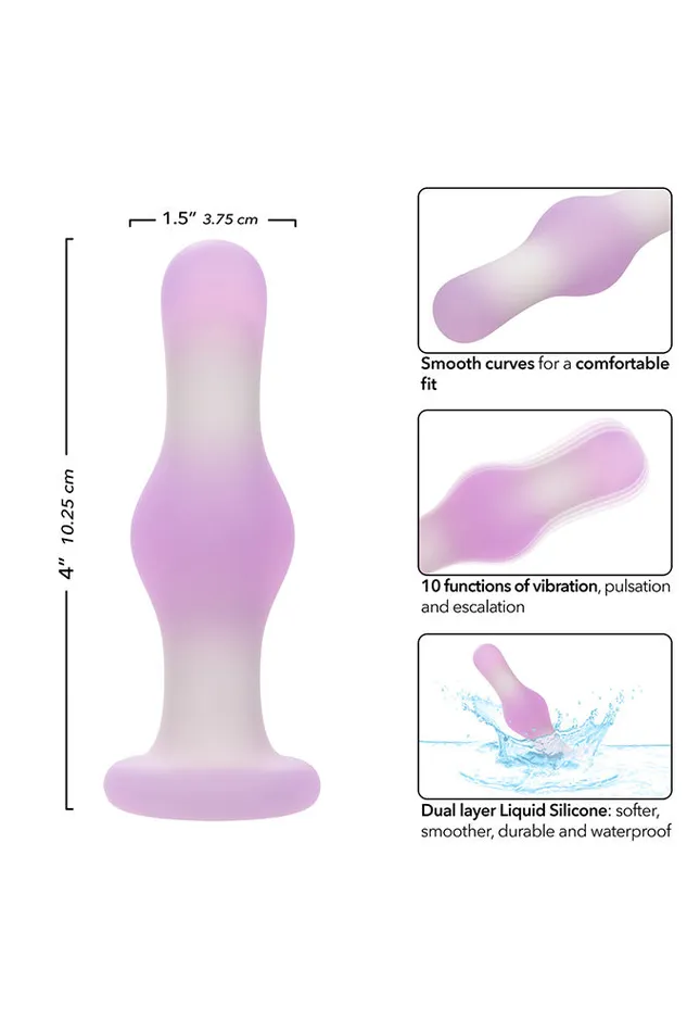 Cal Exotics Anal Cal Exotics Lavender Haze Bulb Probe Vibrating Anal Plug Lavender