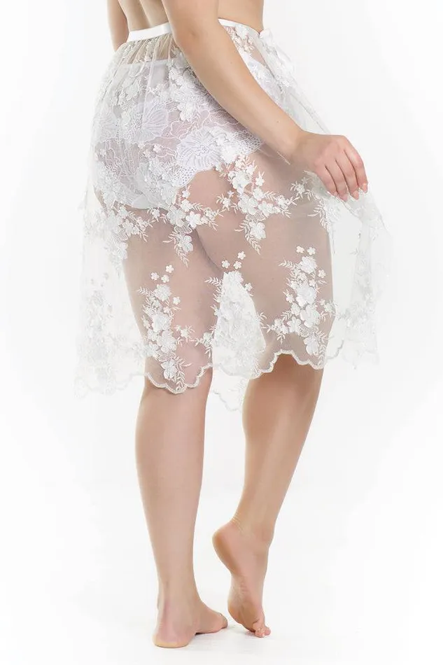 Coquette 7184X Skirt White OSXL Coquette Male Sex Toys