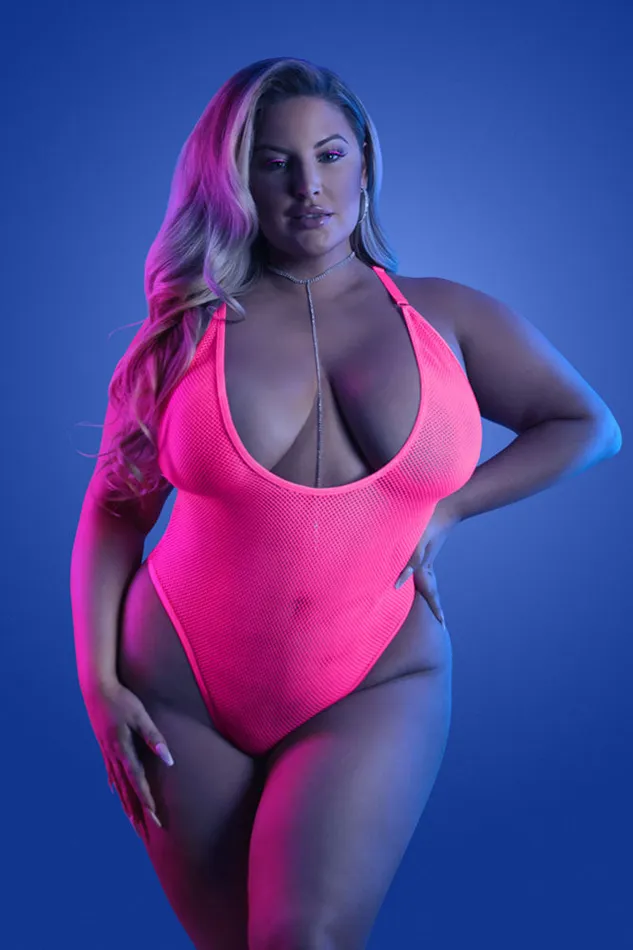 Fantasy Lingerie Fantasy Lingerie Glow Electric Haze Fishnet Teddy Neon Pink Queen Size Vibrators Fantasy Lingerie Fantasy Lingerie Glow Electric Haze Fishnet Teddy Neon Pink Queen Size Vibrators