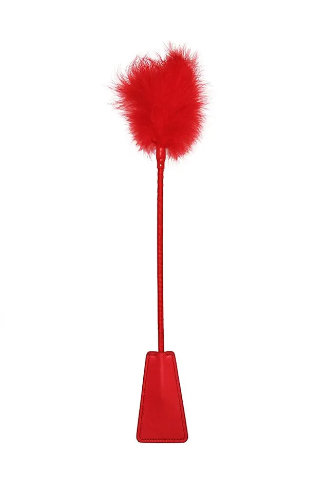 Ouch by Shots Toys OUCH Crop with Feather Red Shots Toys Couples