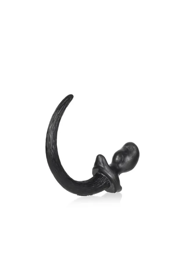 Oxballs Puppy Tail Anal Plug Pug Small Black Oxballs Anal