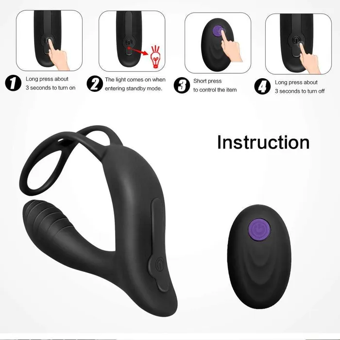 Remote Vibrating Butt plug The Anal Crawl Oxyshop Anal