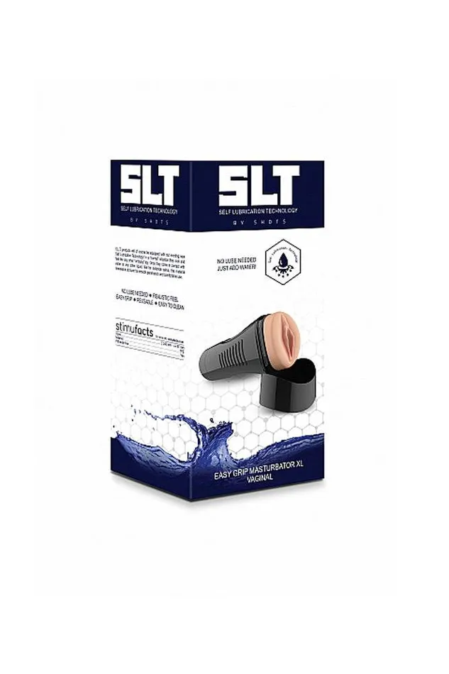 Shots Toys Male Sex Toys SLT by Shots Toys Self Lubricating Easy Grip Masturbator XL Vagina