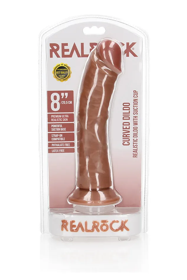 Shots Toys RealRock 8 inch Curved Dildo Various Colors Shots Toys Dildos