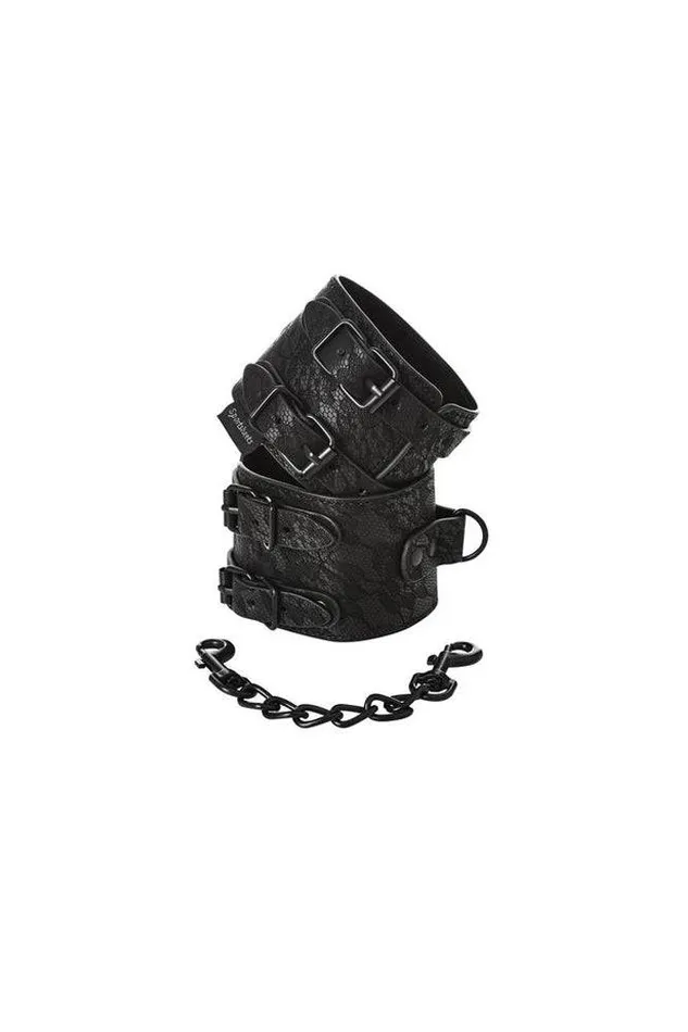 Sportsheets Anal Sincerely by Sportsheets Lace Double Strap Handcuffs Black Sportsheets Anal Sincerely by Sportsheets Lace Double Strap Handcuffs Black