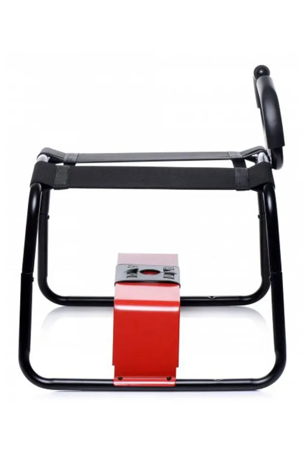 XR Brands Anal XR Brands Lovebotz Bangin Bench EZ Ride Sex Stool With Handles BlackRed